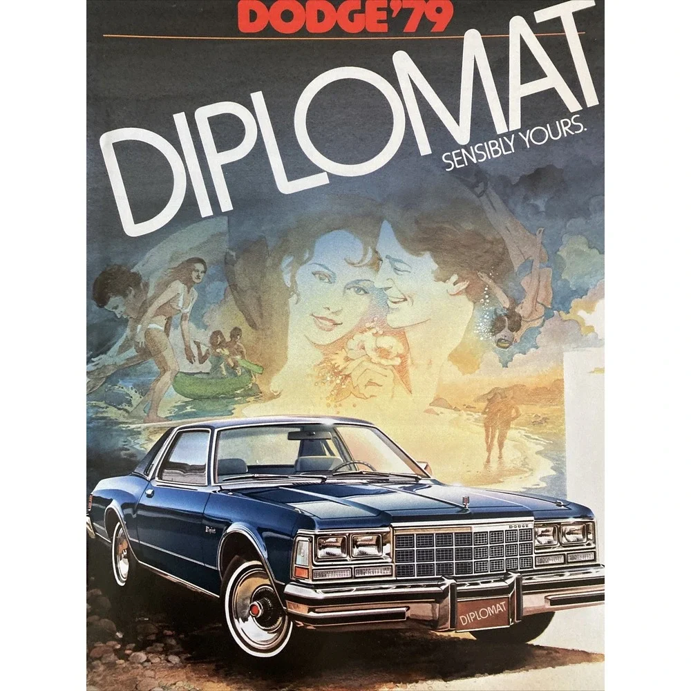 1979 Dodge Diplomat 16-page Original Car Sales Brochure Catalog‎